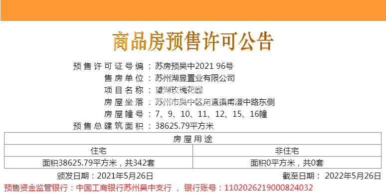 望湖玫瑰园二批次销许