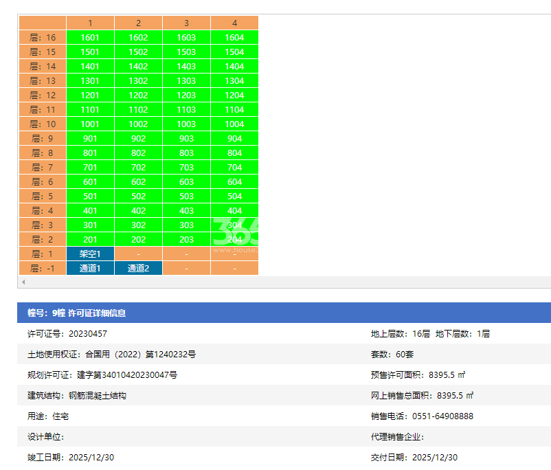 皖投·云启锦上9#楼预售证
