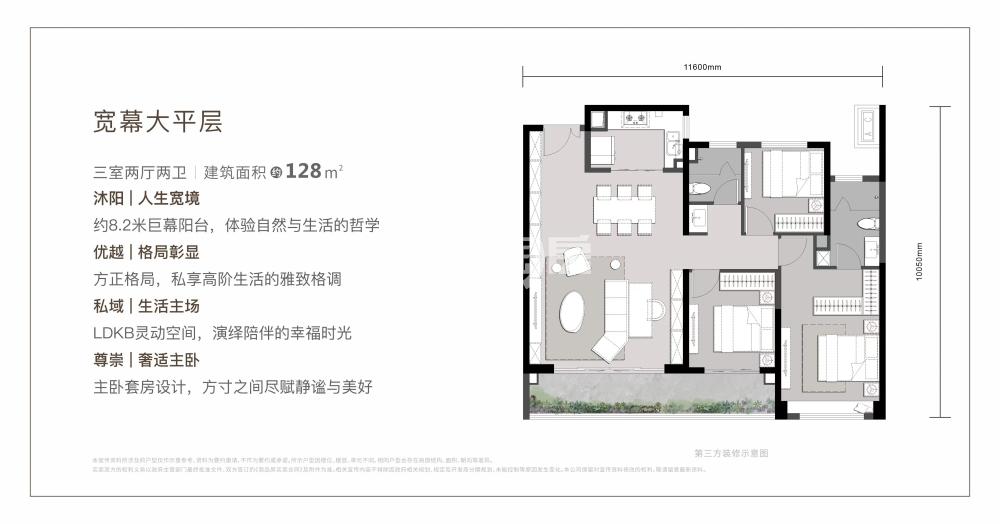 中粮大悦未来城128㎡户型图