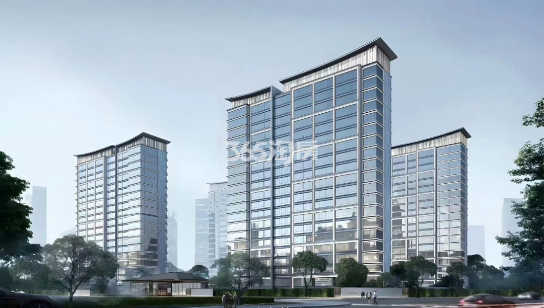 建发缦月华庭外立面效果图