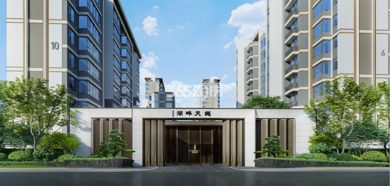 兴港和昌湖畔天樾大门效果图