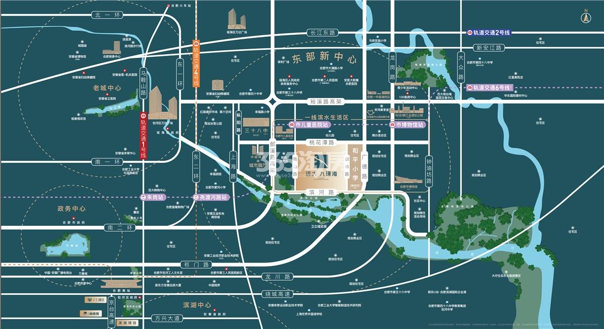 远大九璟湾区位图