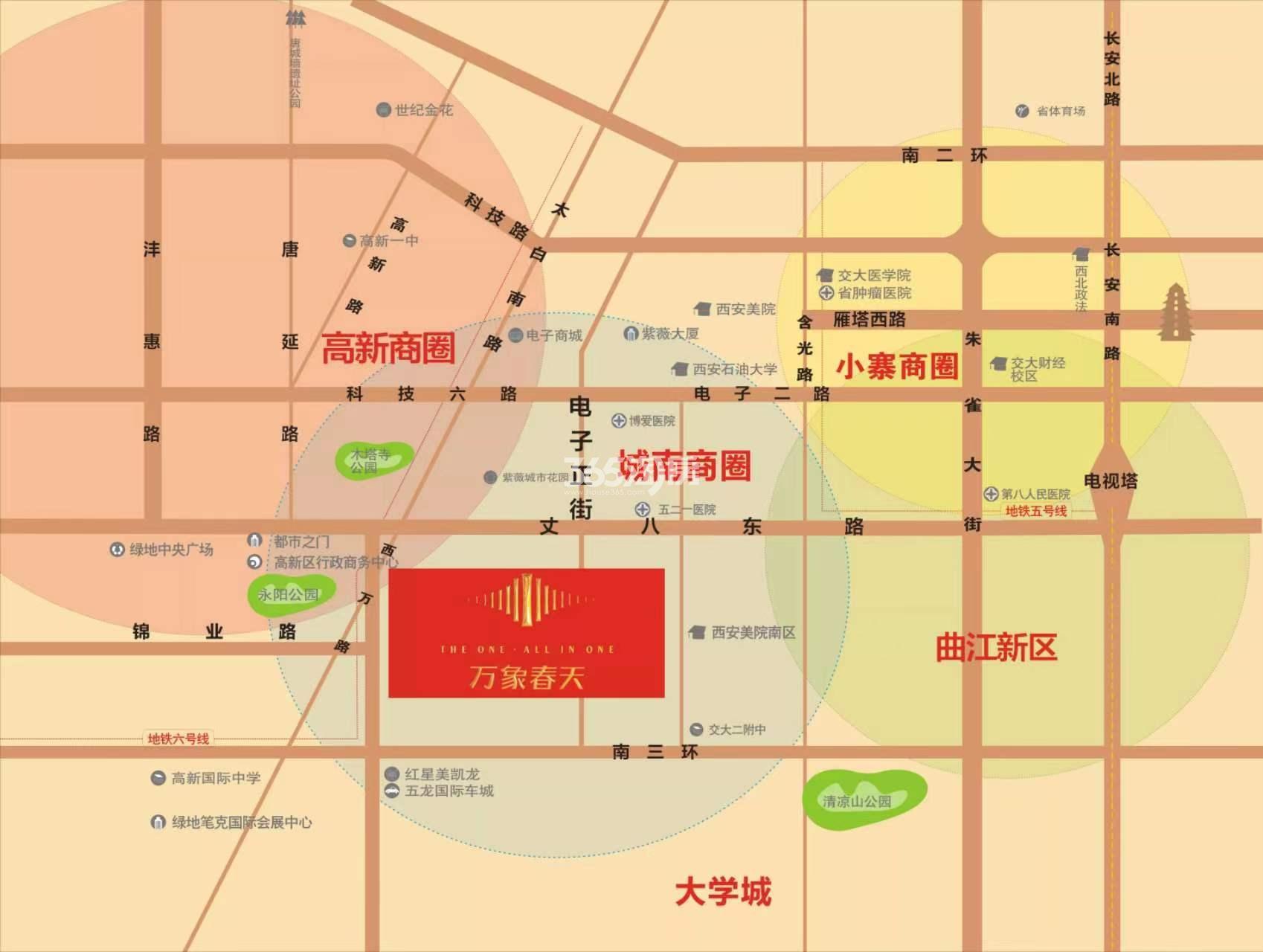 万象春天区位图