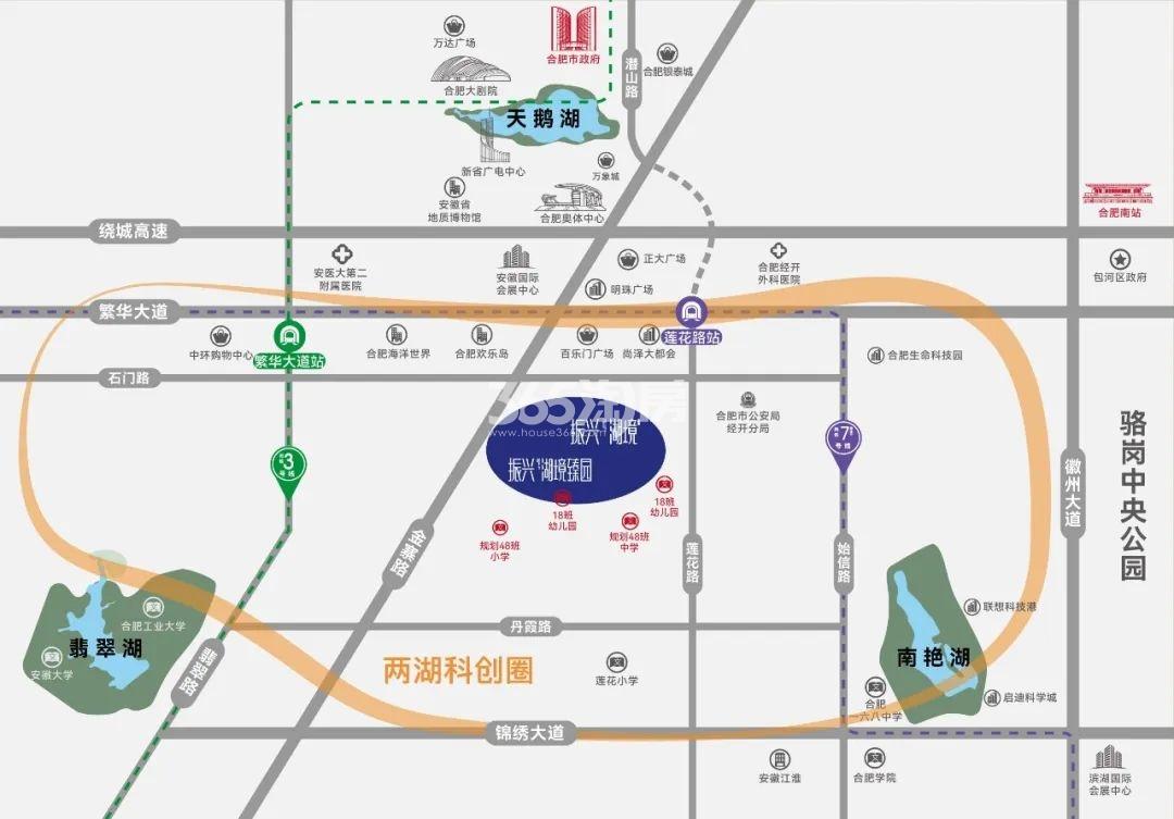 振兴湖境臻园交通图