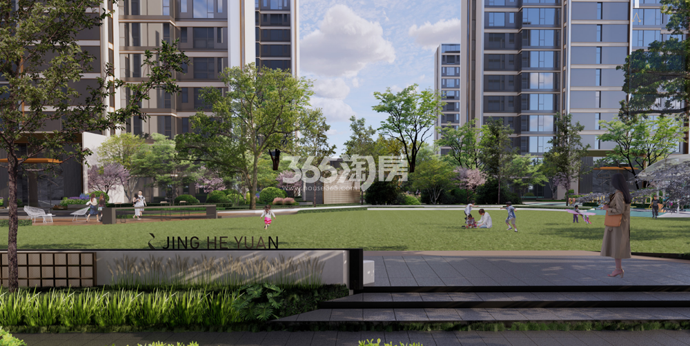 中铁璟和院社区景观效果图
