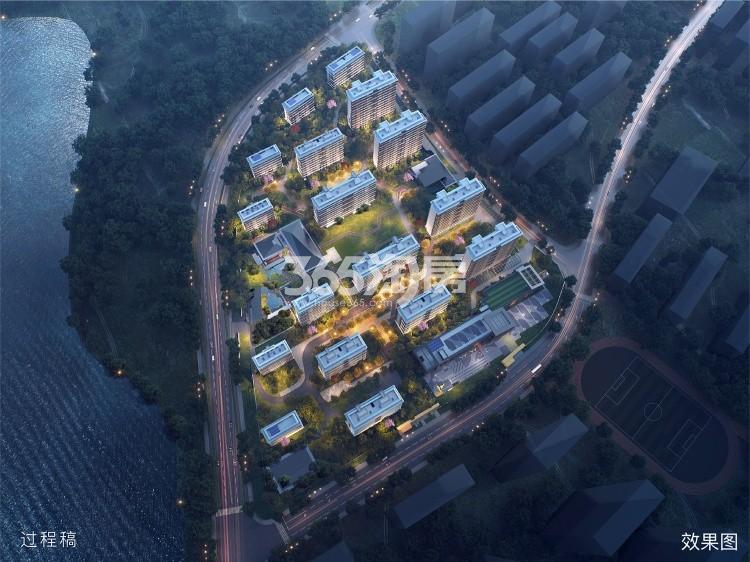 招商天青臻境鸟瞰图