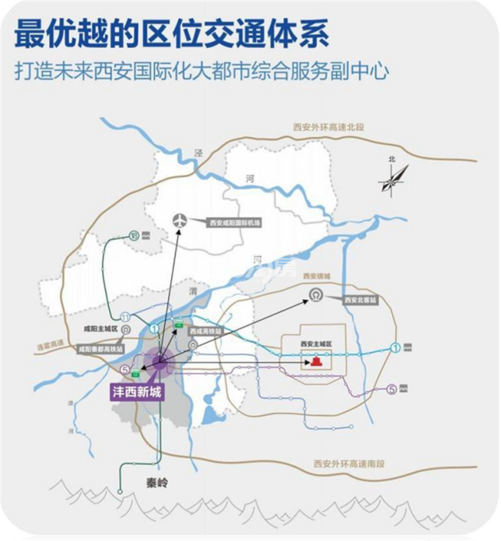 沣西·逸园交通图