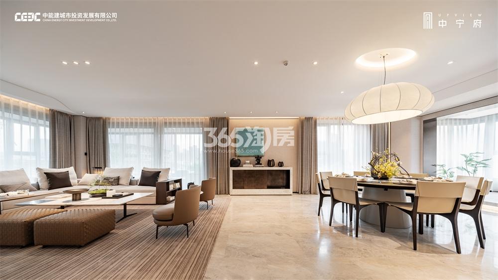 中宁府建面约298㎡户型样板间客厅_南京中宁府_南京新房网_365淘房