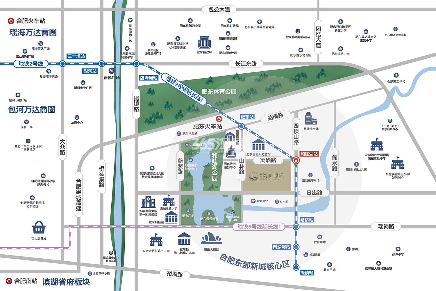 意禾阅湖源邸交通图