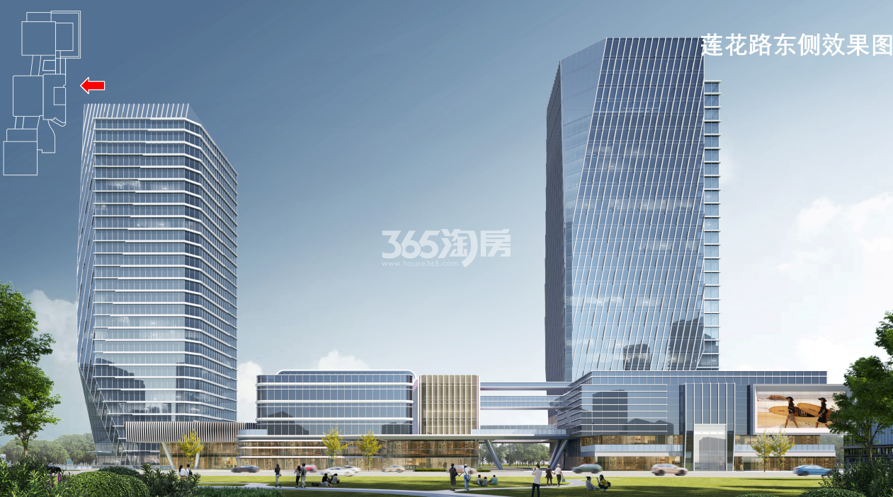 尚泽明珠中心·瑞园莲花路东侧效果图