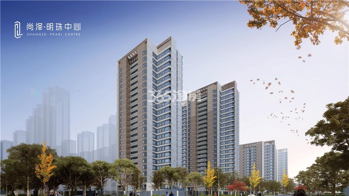 尚泽明珠中心·瑞园住宅沿街效果图