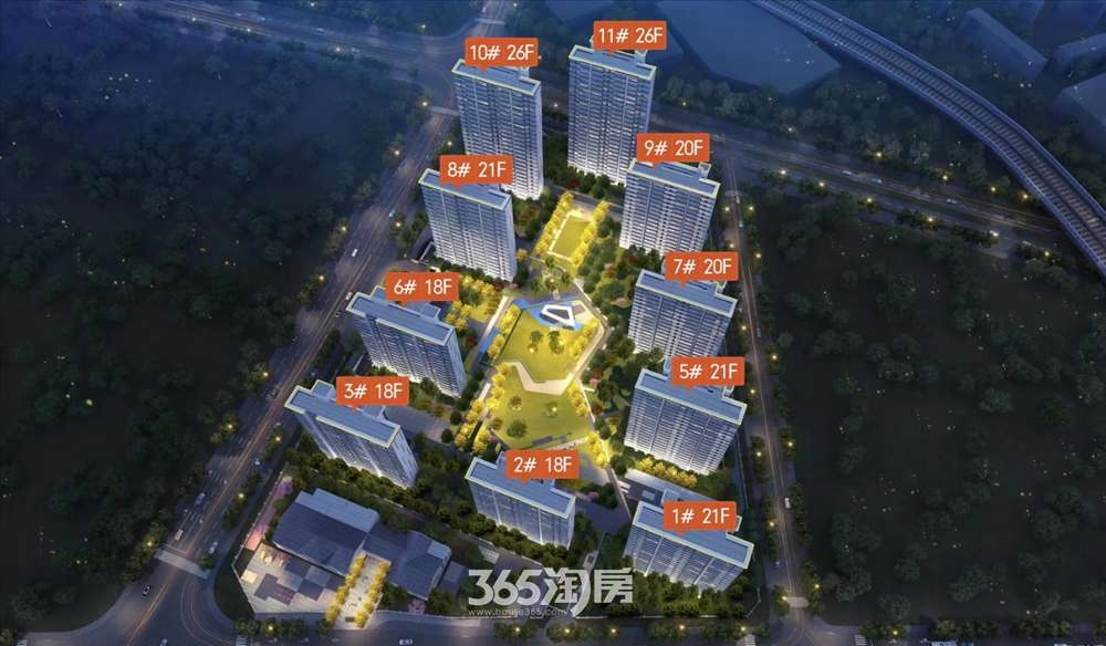 项目鸟瞰图（带楼栋号）