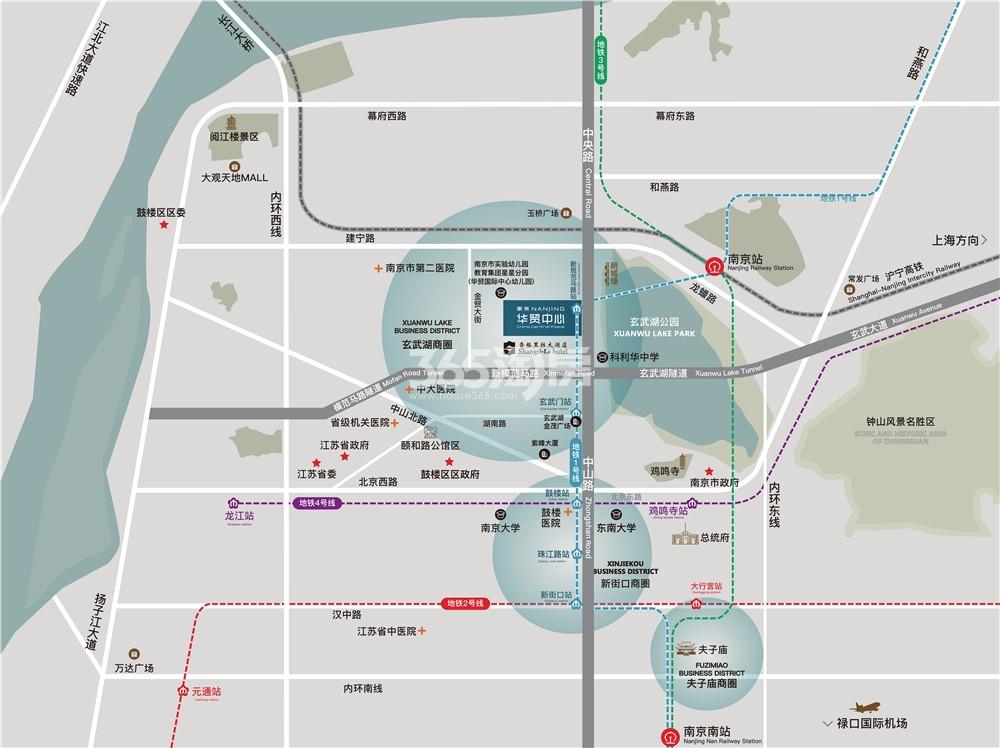 华贸·玄武湖壹号交通图