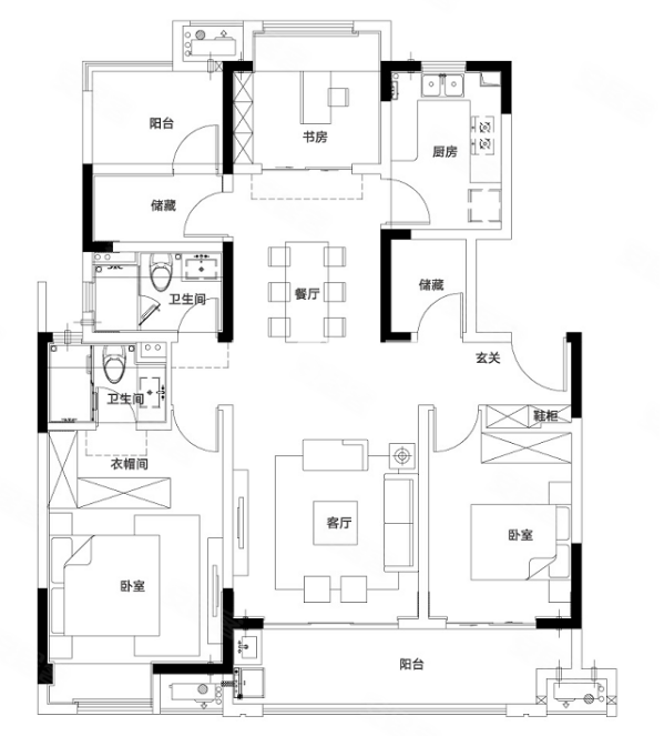 万科常春藤户型图