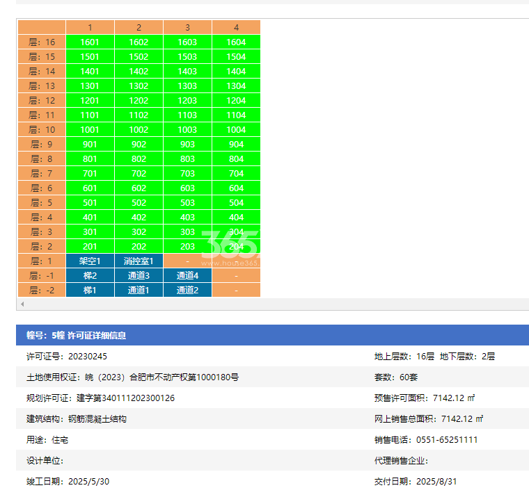 远大璟庭里5#楼预售证