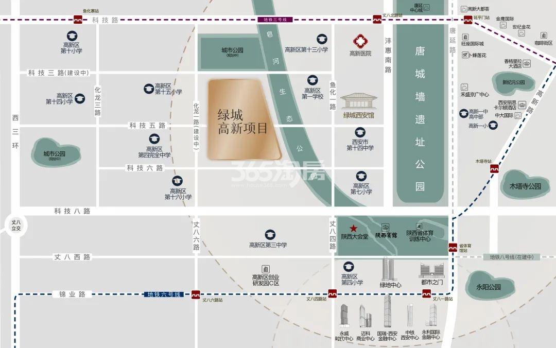 绿城.春澜园区位图