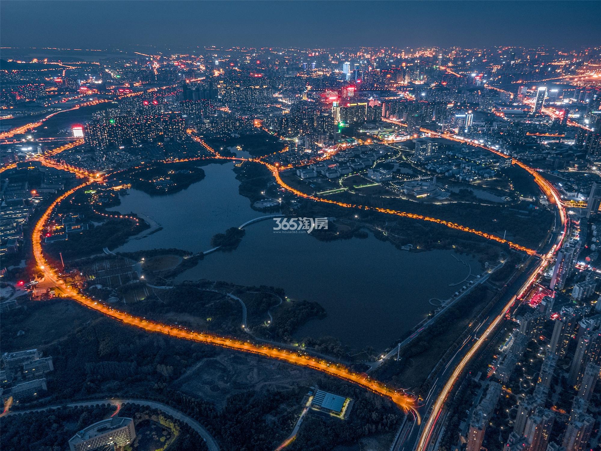 龙湖翠湖壹号周边翡翠湖夜景配套图（2023.1.9）