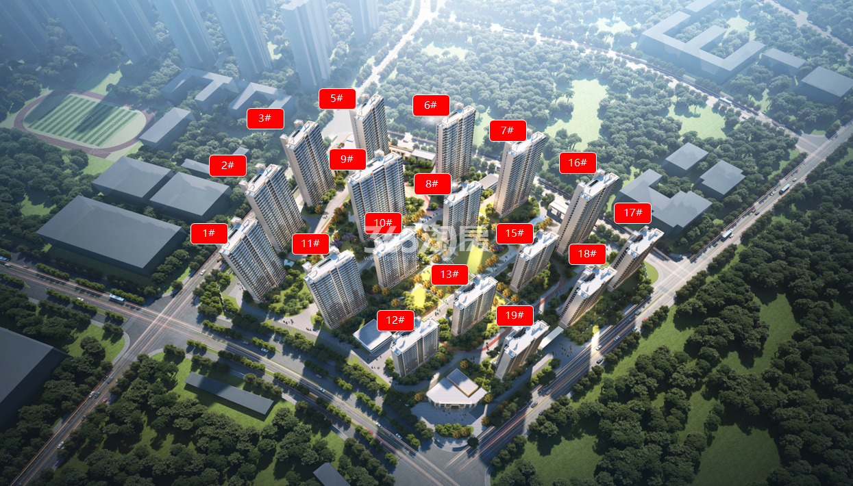 万瑞林语光年鸟瞰图
