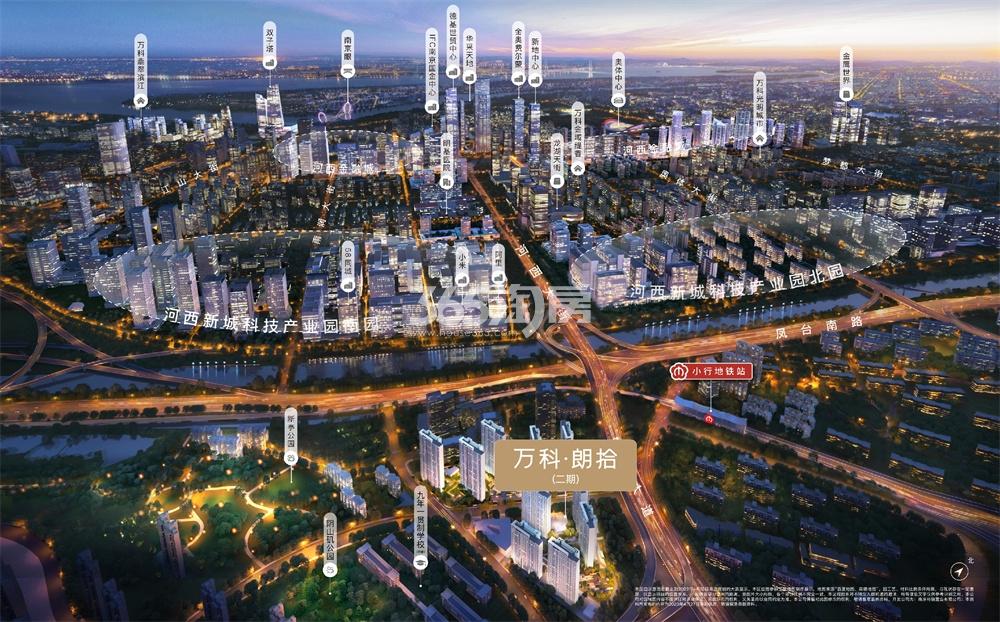 小行万科朗拾交通图