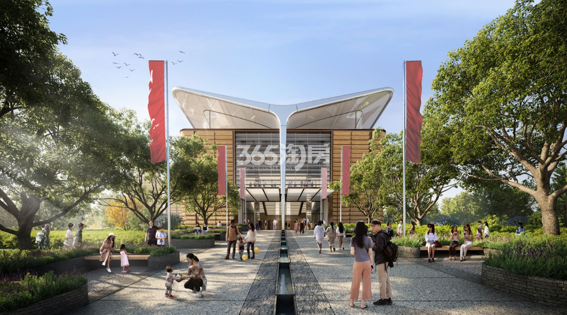 华侨城空港国际小镇·水岸捌号周边配套——展研中心效果图（2022.08.20）