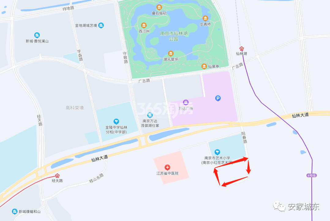 仙林湖G38地块区位图