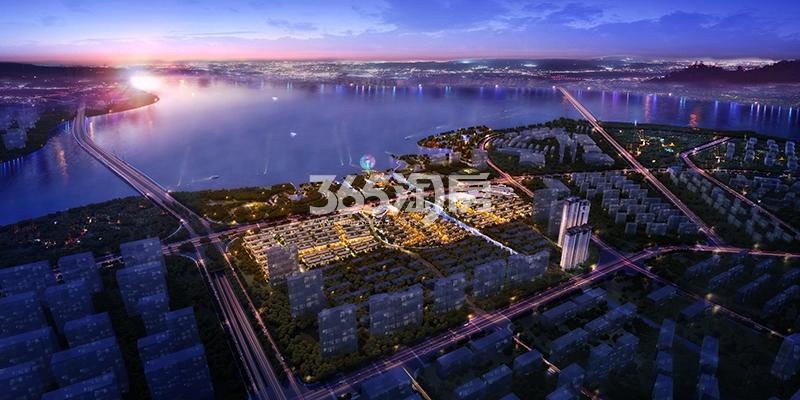 金科蠡湖沿湖透视鸟瞰图