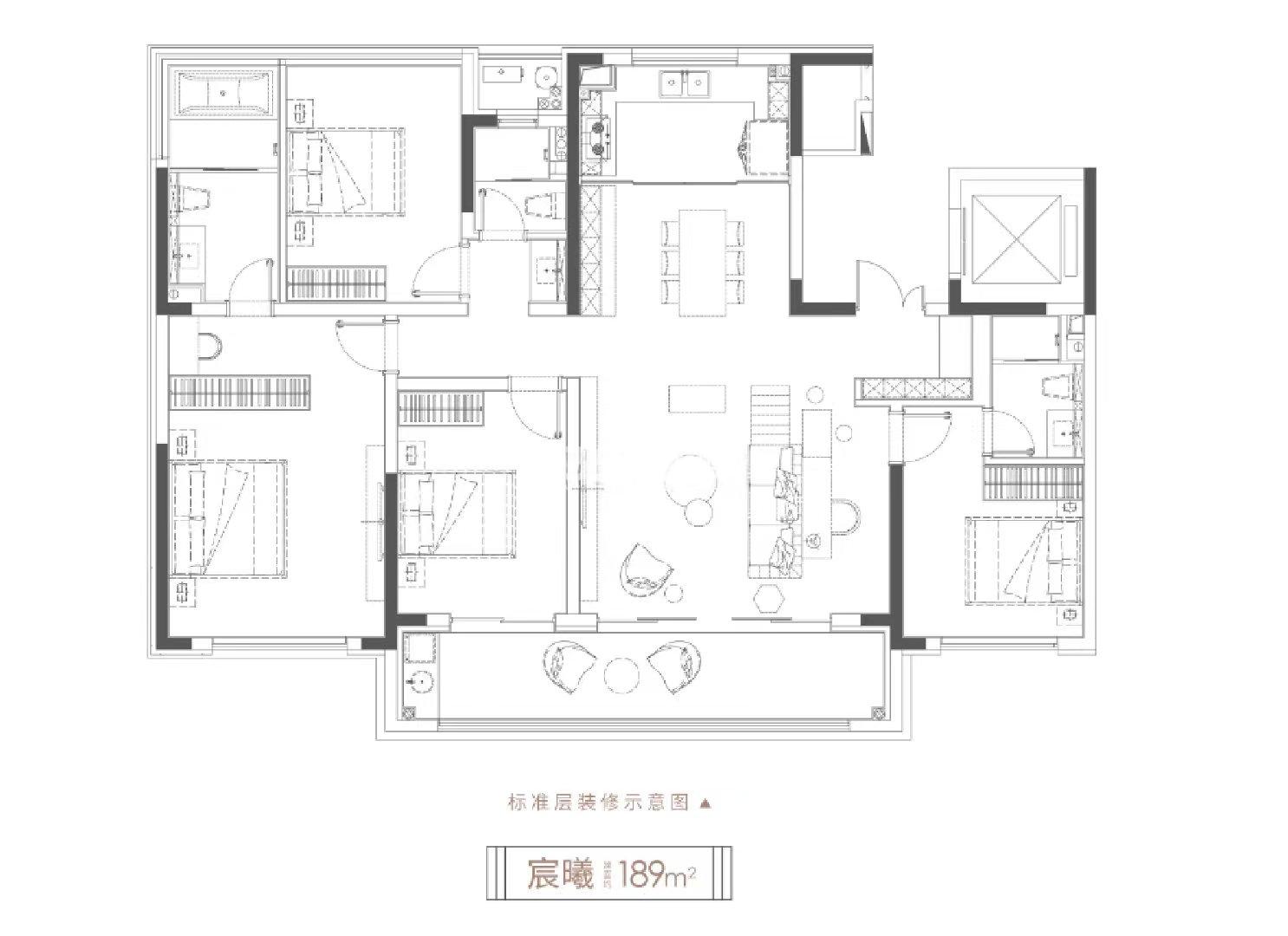 高速尚宸院宸曦189㎡户型图