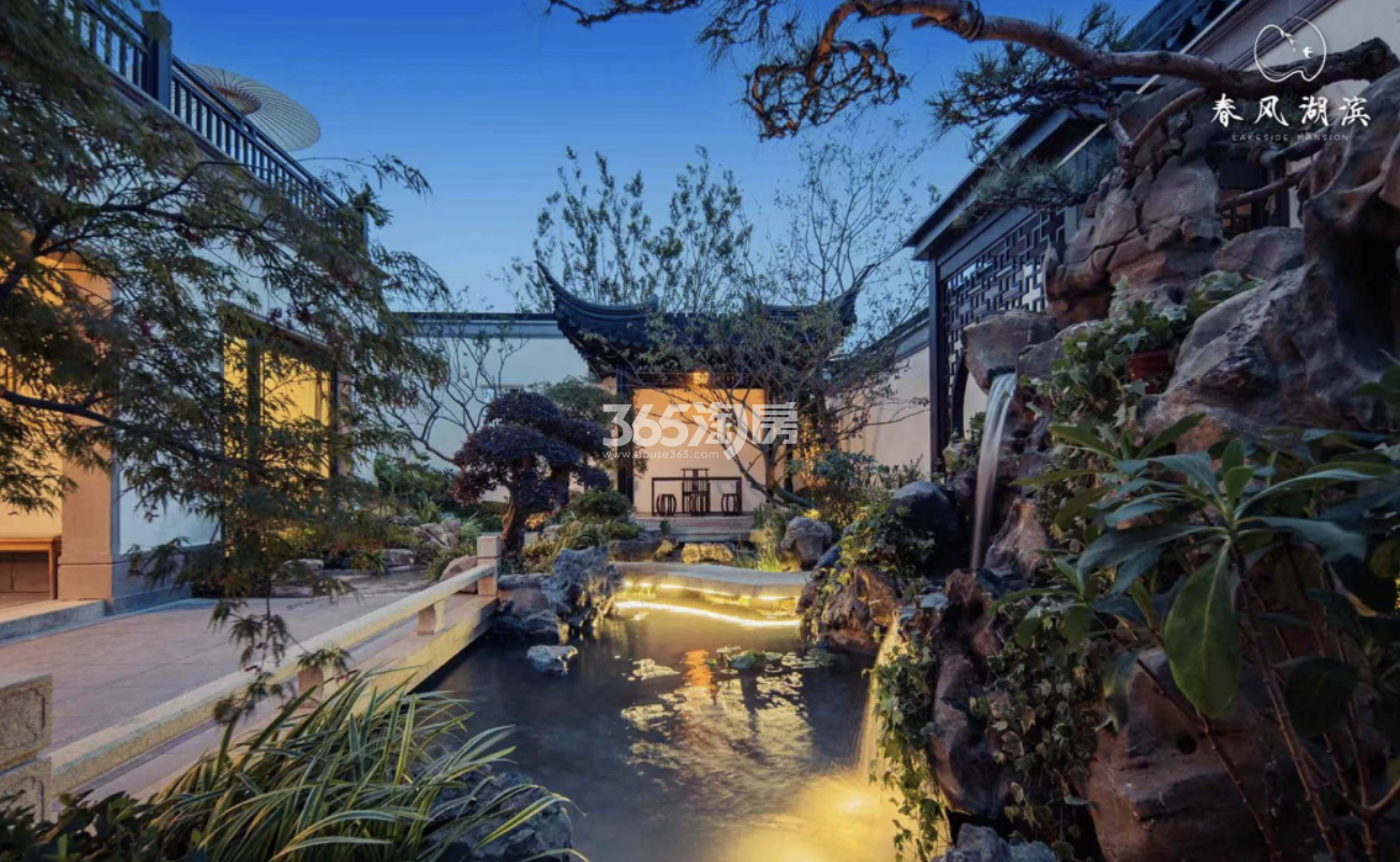 春风湖滨实景图