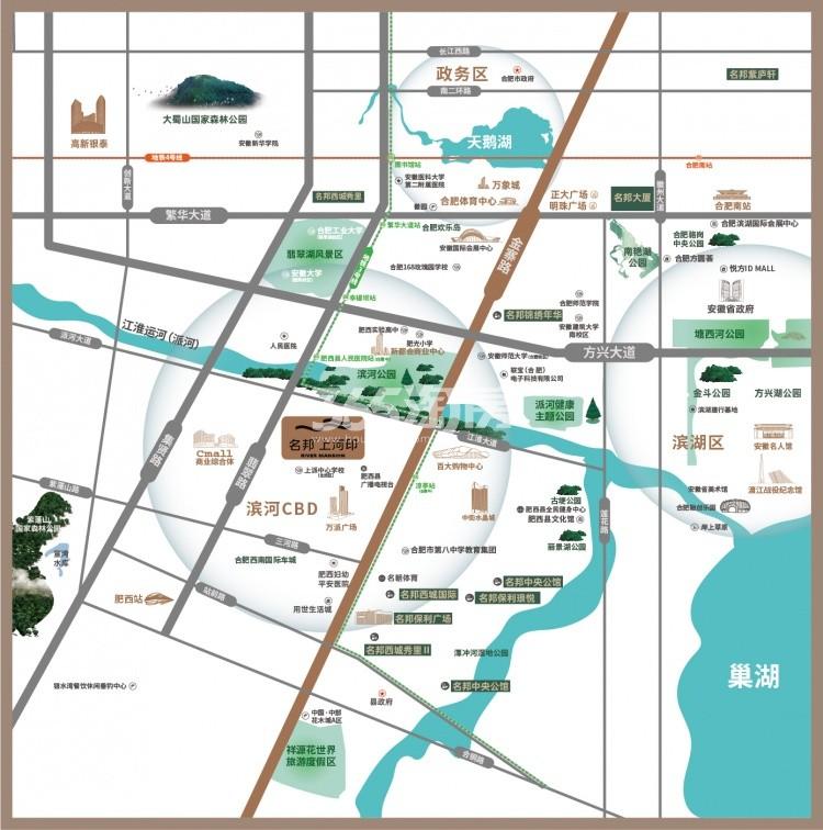 名邦上河印交通图