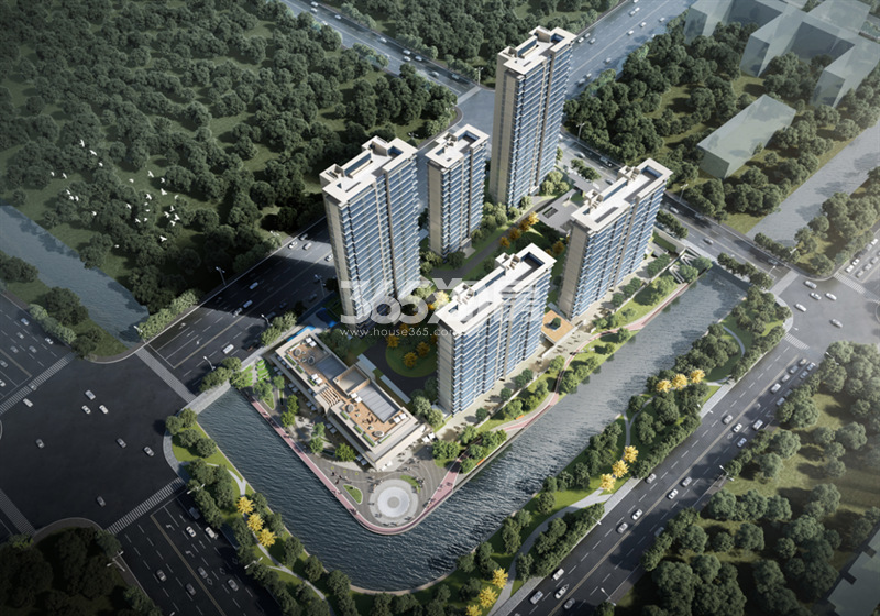 琥珀云台项目鸟瞰效果图_南京琥珀云台_南京新房网_365淘房