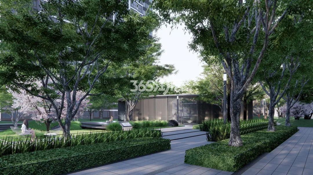 中海观江樾社区示意图