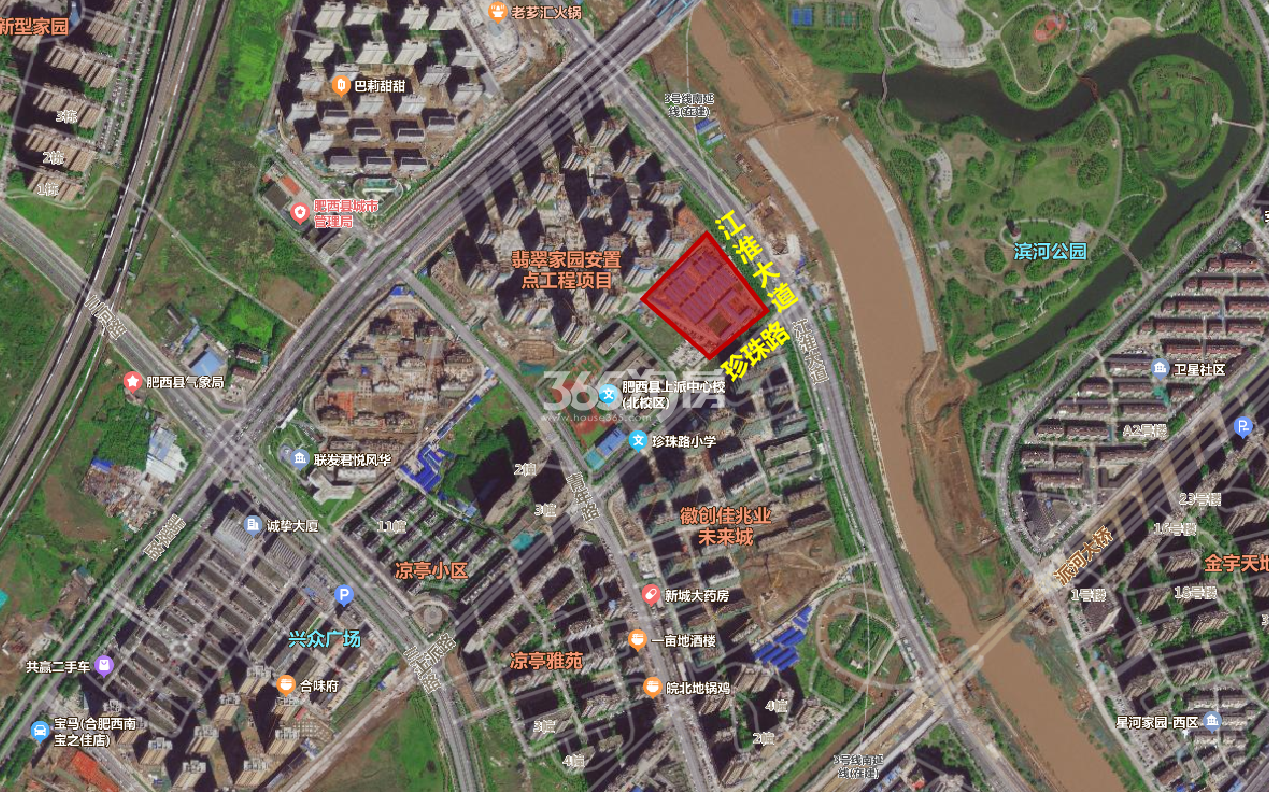 名邦肥西FX202310号地块区位图
