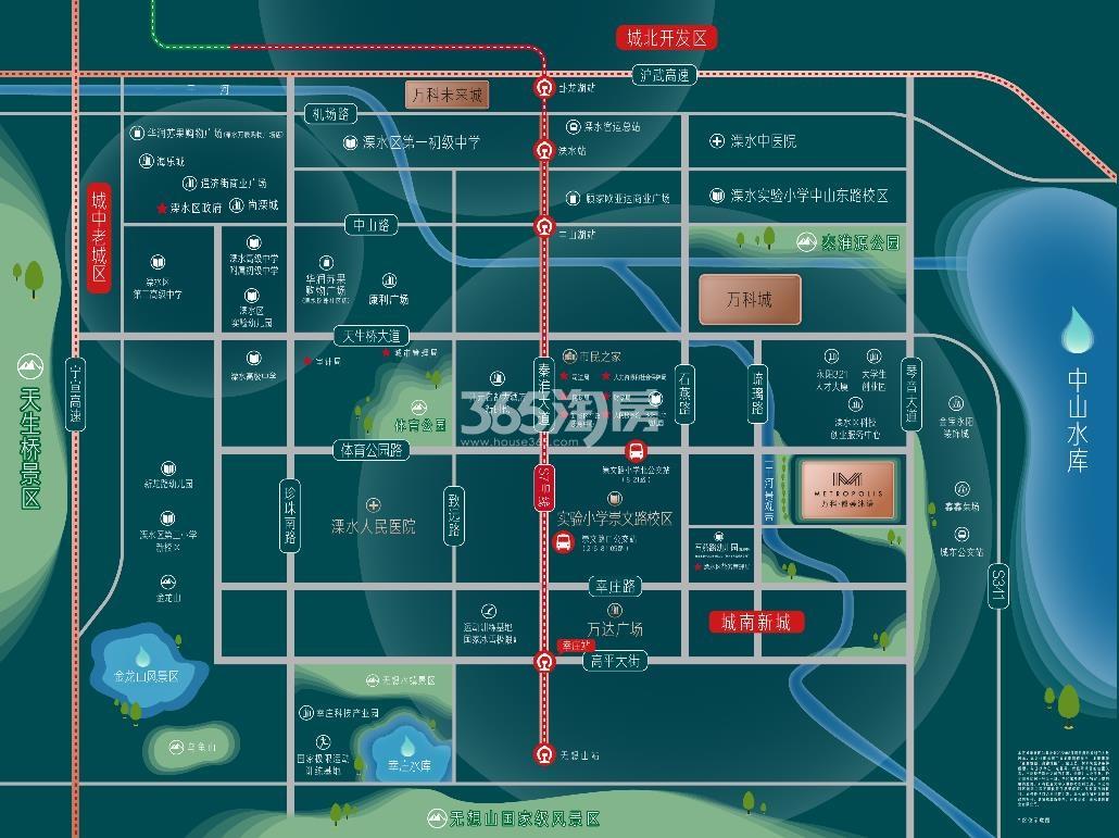 万科都荟沐语交通图