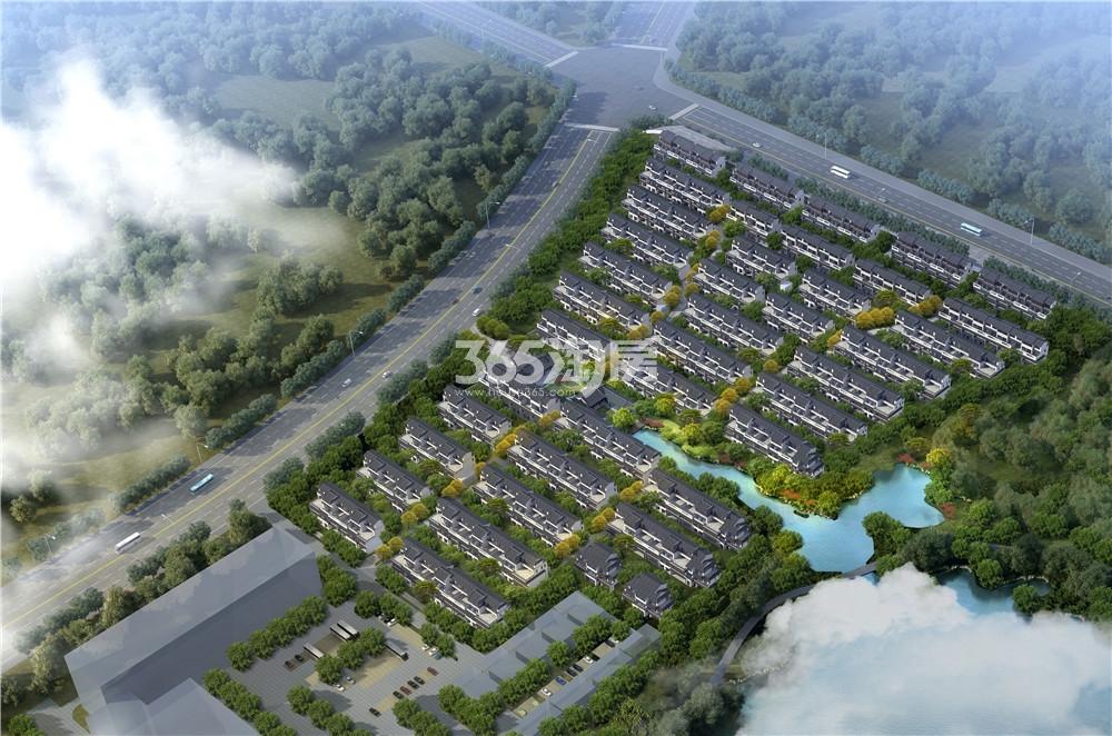 茅山温泉桃李春风鸟瞰图