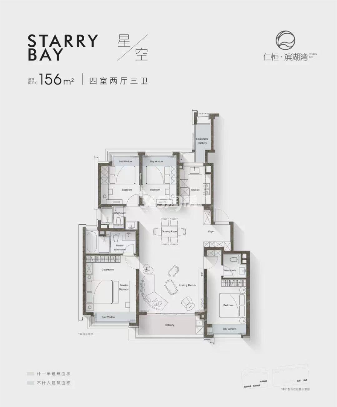 仁恒滨湖湾户型图