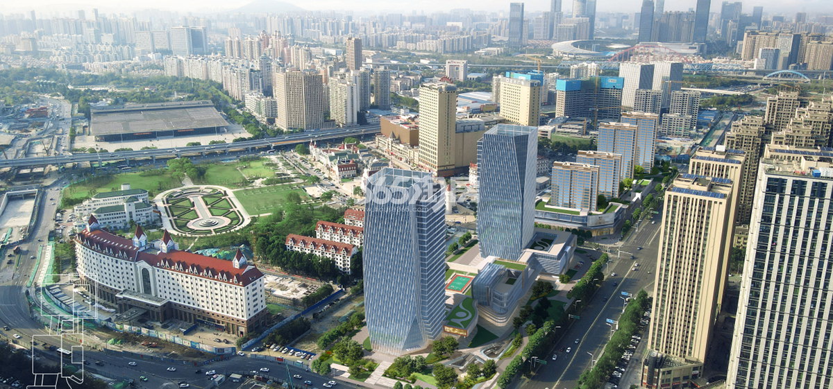 尚泽明珠中心·瑞园鸟瞰图