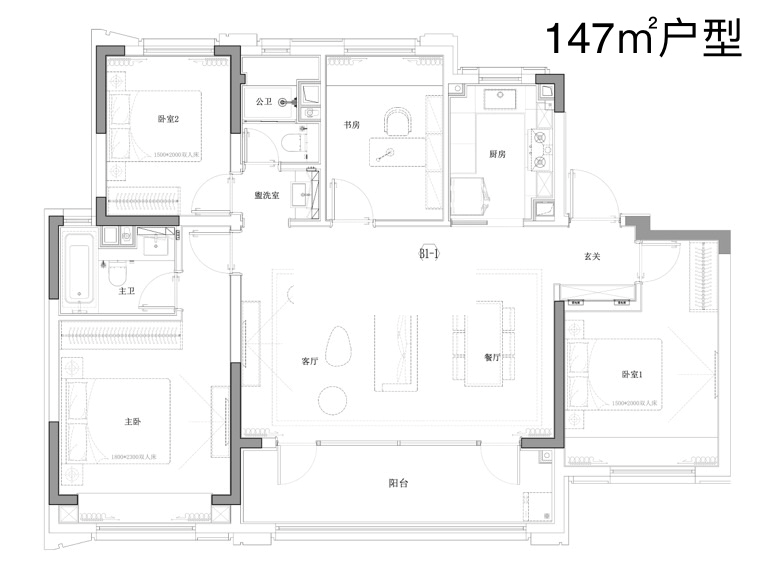 朗诗吴风和苑建面约147㎡4室2厅2卫