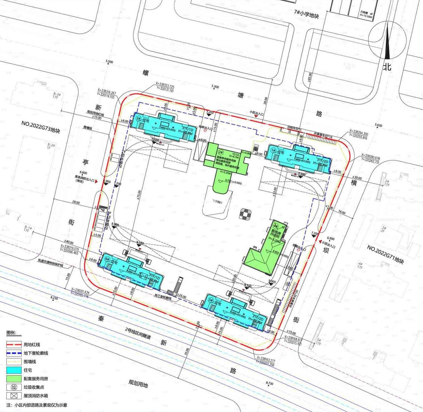 河西南奥体建设G72地块总平面示意图_南京源尚丹若府_南京新房网_365淘房