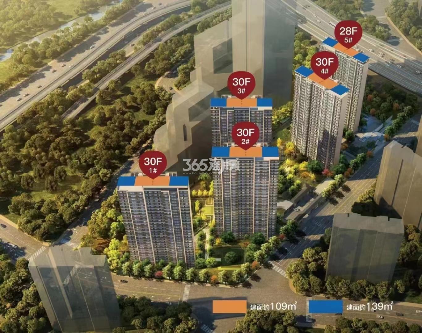 万科朗拾户型分布鸟瞰图_南京万科朗拾_南京新房网_365淘房
