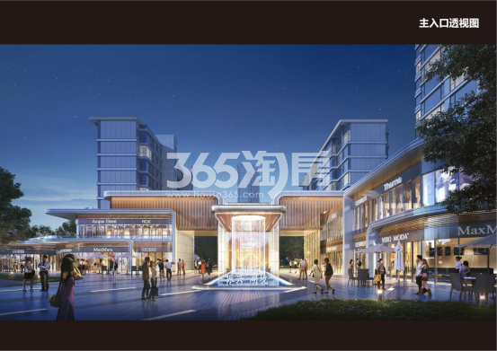 振兴湖境臻园主入口效果图