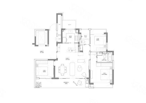 中建御璟峯141㎡3室2厅2卫