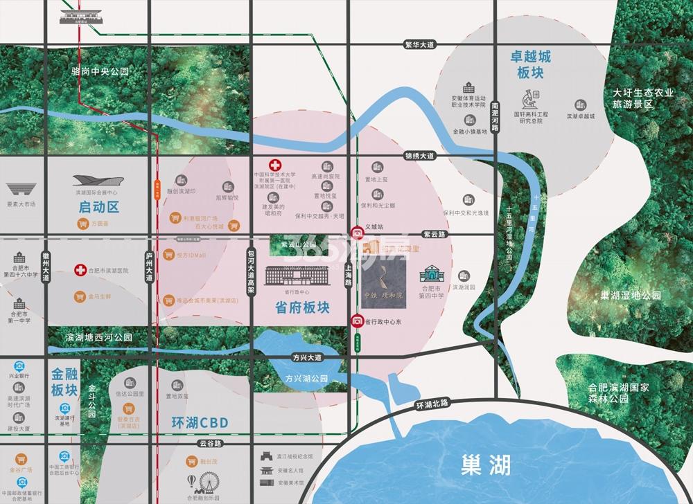 中铁璟和院区位图