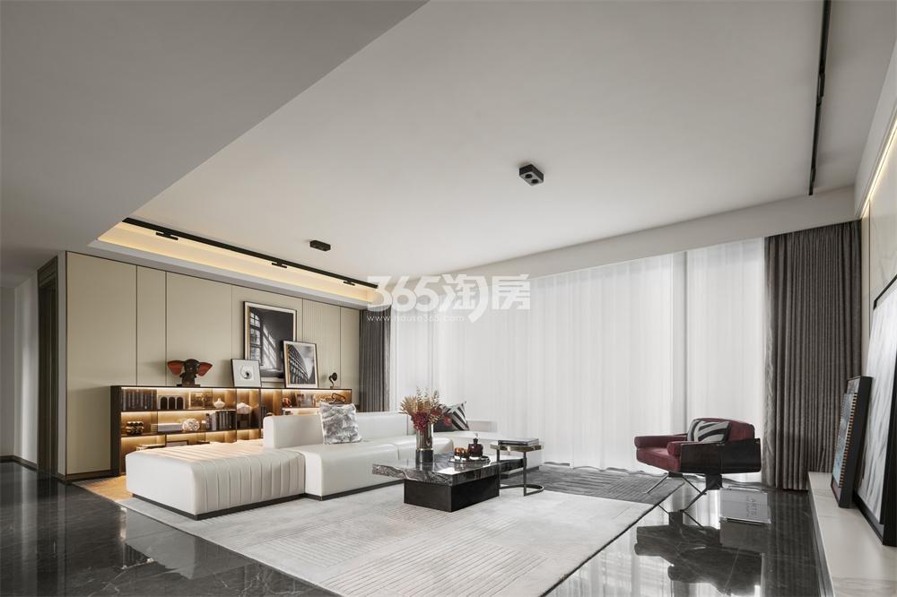 中国铁建·花语湖畔建面约216㎡样板间客厅_南京中国铁建·花语湖畔_南京新房网_365淘房