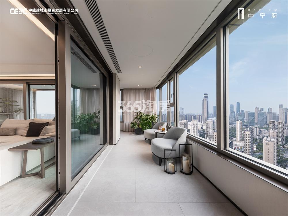 中宁府建面约298㎡户型样板间阳台_南京中宁府_南京新房网_365淘房