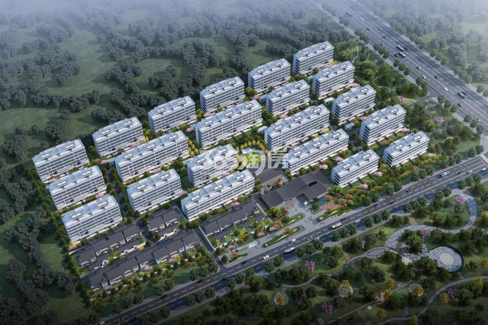蓝城秦汉雲庐鸟瞰图