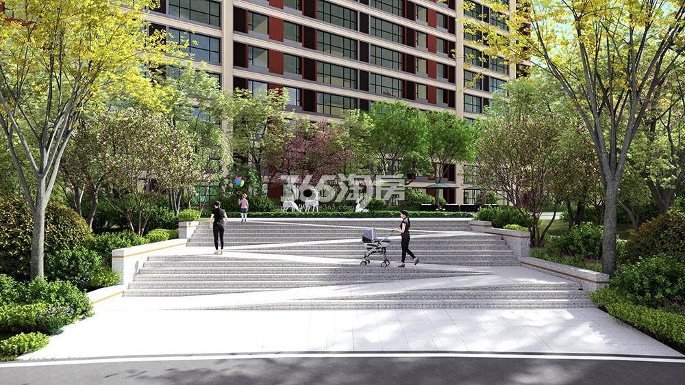 城投书香北苑社区景观效果图