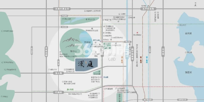 狮子山澜庭配套图