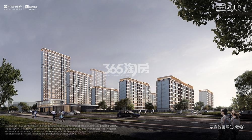 观山嶺湖街景效果图