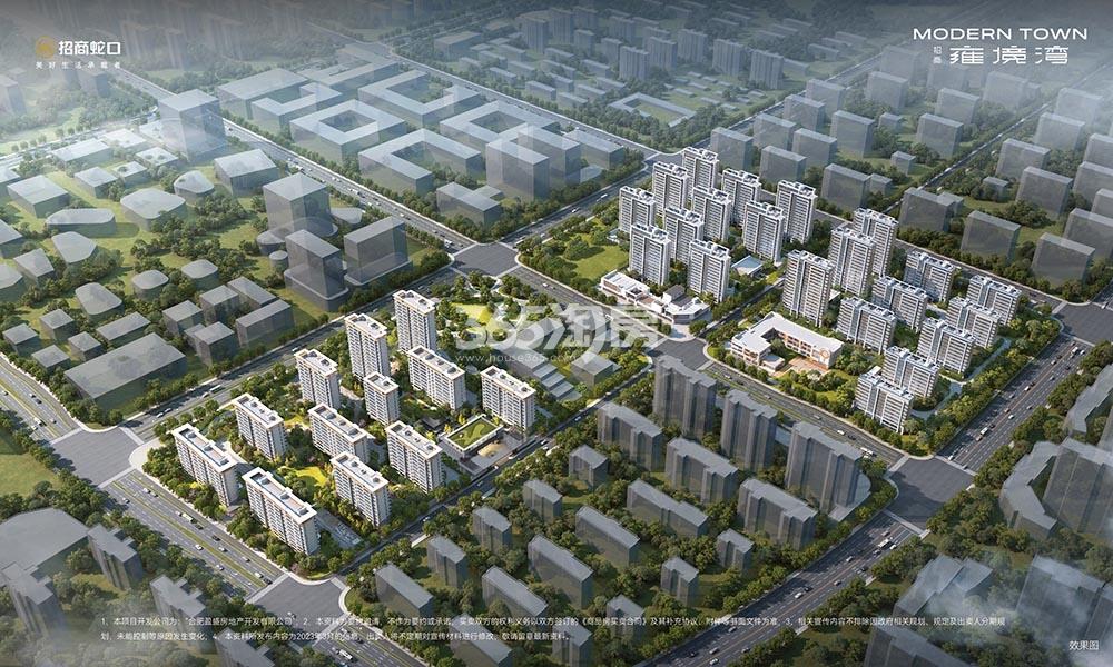 招商雍境湾鸟瞰图