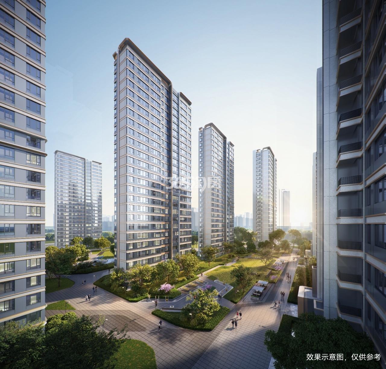 和顺保利越秀和悦云锦二期社区内部效果图
